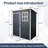 5x3 Resin Outdoor Storage Shed Black Pentroof(Random shipment of new and old items)
