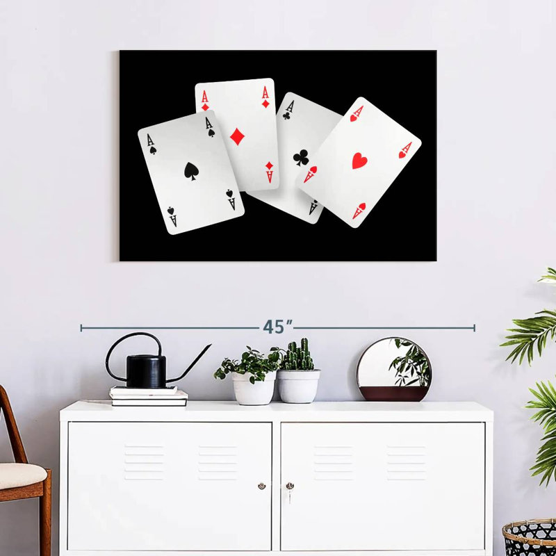  «Four Ace Card», H 24 po x l 36 po