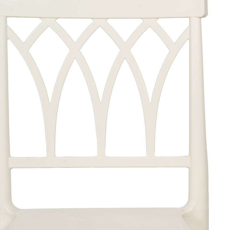 Patio Dining Side Chair, White