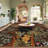 Floral Machine Washable Rugs with Rubber Backing for Living Room Non Slip Stain Resistant Carpet for Bedroom Living Room-68577634