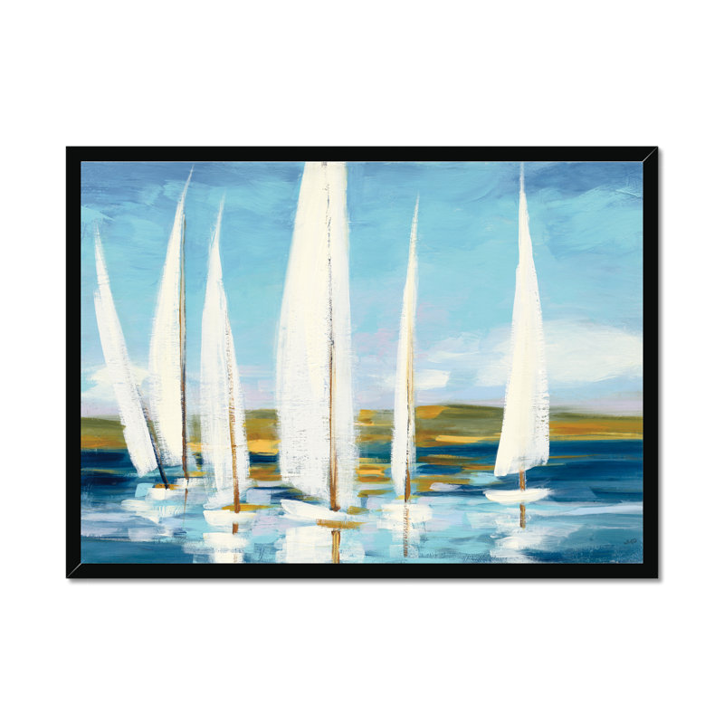 Horizon by Julia Purinton - Painting, Black Framed Paper Print, 34cm H x 50cm W
