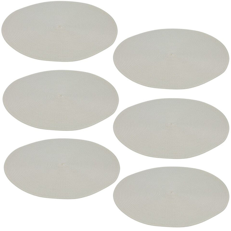 Pranil Polypropylene Solid Colour Placemant, White