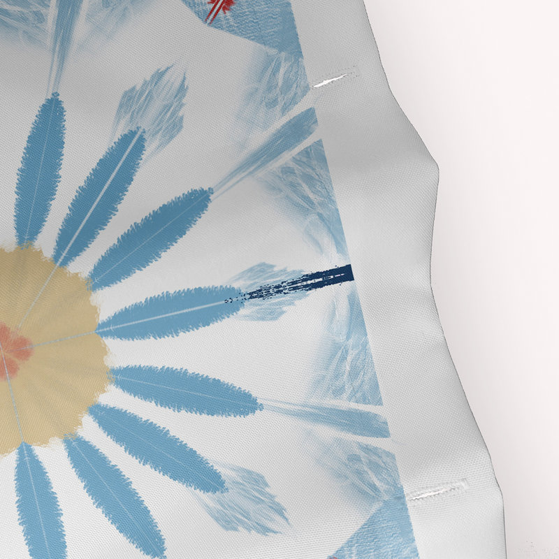 Friedman Floral Shower Curtain, Blue