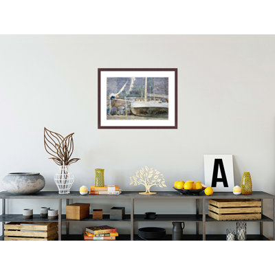 «Drydock Gloucester» par Childe Hassam, impression giclée sur cadre