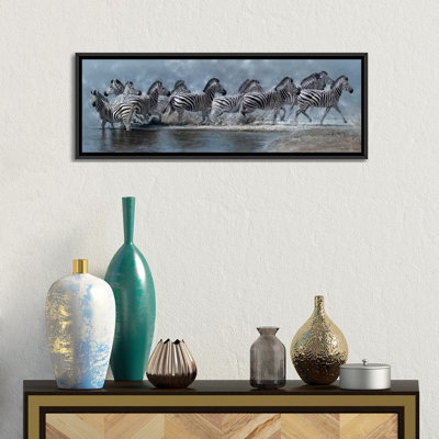 Vol des zèbres - reproduction sur toile tendue