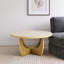 Table basse ronde en bois de chêne-1389961478