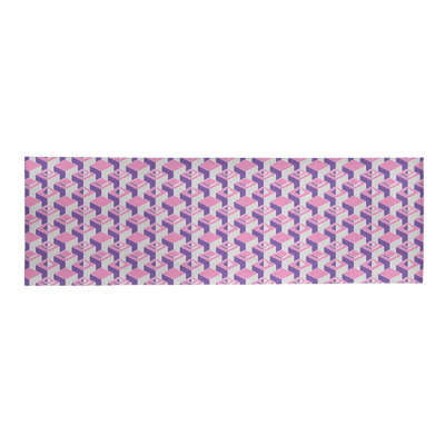 Tapis mauve/rose/gris light skyscrapers