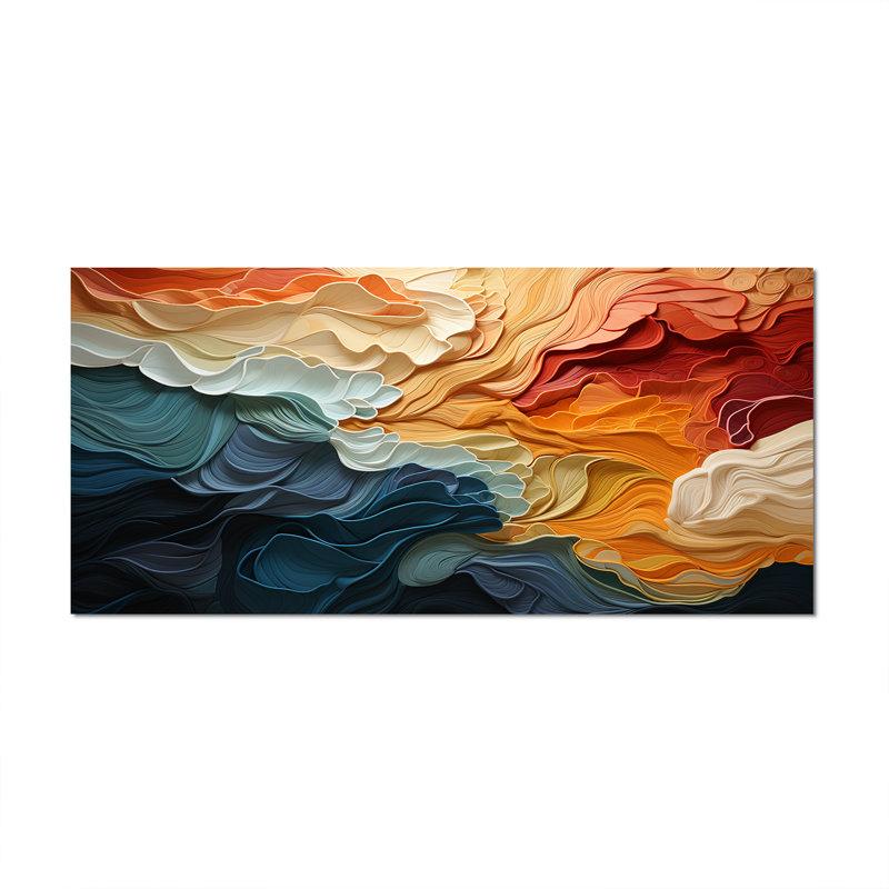 Biomorphism Organic Forms V - Biomorphism Modern, reproduction d'art encadrée abstraite, Toile tendue, H 28 po x l 60 po
