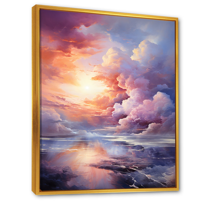 Echoes of Magical Fermament II sur toile, Cadre flottant doré, 20" H x 12" W