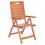 Chaise de patio pliante en bois massif Manado