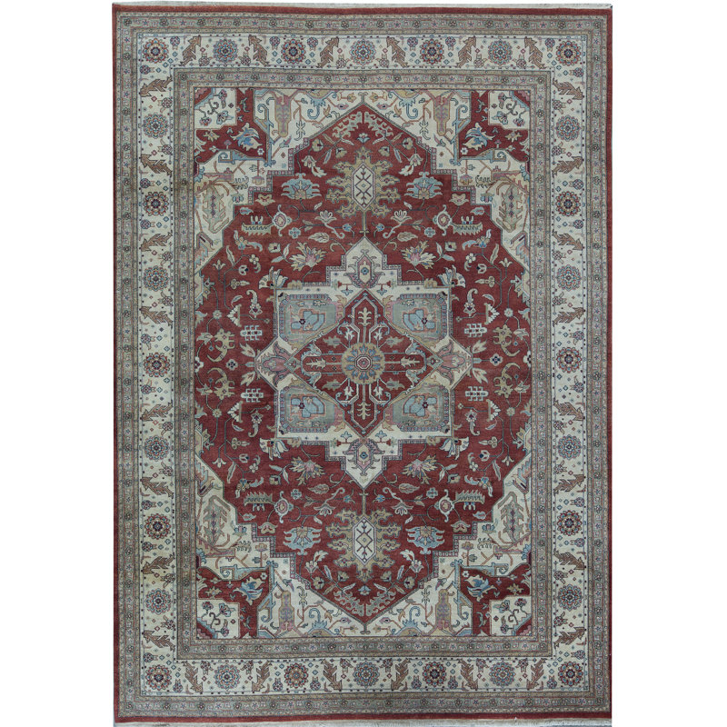 Antique Serapi One-of-a-Kind 10' X 14' Wool Area Rug in