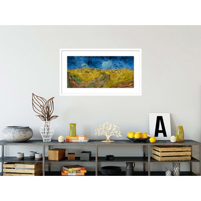 «Wheatfield with Crows» par Vincent van Gogh, impression giclée encadrée
