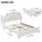 Upholstered Modern LED Bed With APP & Remote Control, White-2015071082