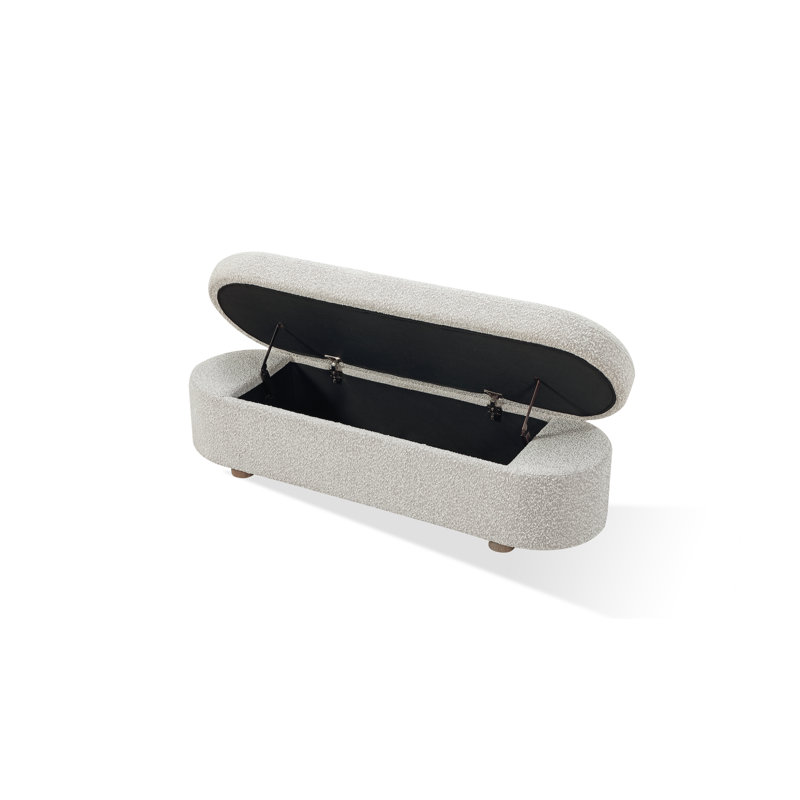 Banc de rangement rembourré Rihan