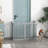 Tucker Murphy Pet™ 80" Extra Wide Freestanding Pet Gate Dog Barrier Folding Safety Fence With 4 Panel Support Feet For Doorway Stairs Light Grey