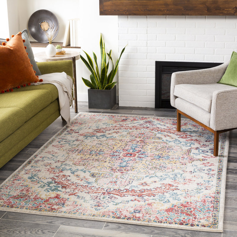 Cayne Persian Machine Woven / Power Loomed Area Rug, Rectangle 160 x 220cm