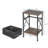 Set Of 2 Fabric Drawer Nightstand With Open Shelf, Small Bedside Table For Bedroom, Living Room Or Dorm-641028252