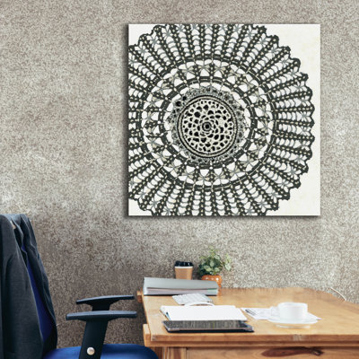 Epic Graffiti 'Abstract Rosette 2' by Chariklia Zarris Canvas Wall Art