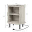 Table de bout ronde en bois 23,5 "avec station de charge-2079051542-2080006117
