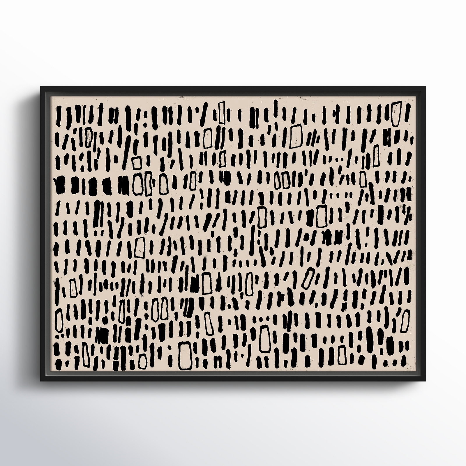 Timber Solid Wood Rectangle Acrylic Painting Print, 19.5" H x 25.5" W, Black