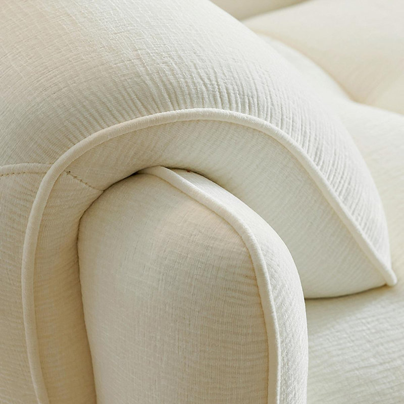 Coussin modulaire beige en polyester, Beige, H 35,43 po x l 110,24 po x P 41,34 po