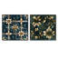 Nandrin - Ensemble de 2 collages carrés botaniques abstraits-101847317-101847316