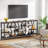 70.9" Extra Long Sofa Table, Rustic Console Table with 4 Tier Storage Shelves For Living Room