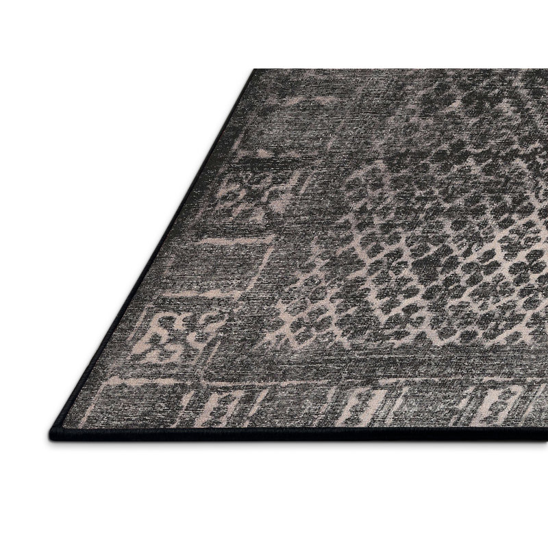 Tapis noir Polegate, Rectangle 5 pi x 7 pi