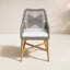  Chaise avec accoudoirs gris cendré