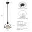 Luminaire suspendu en cristal pour îlot de cuisine à DEL Margoth-31554264