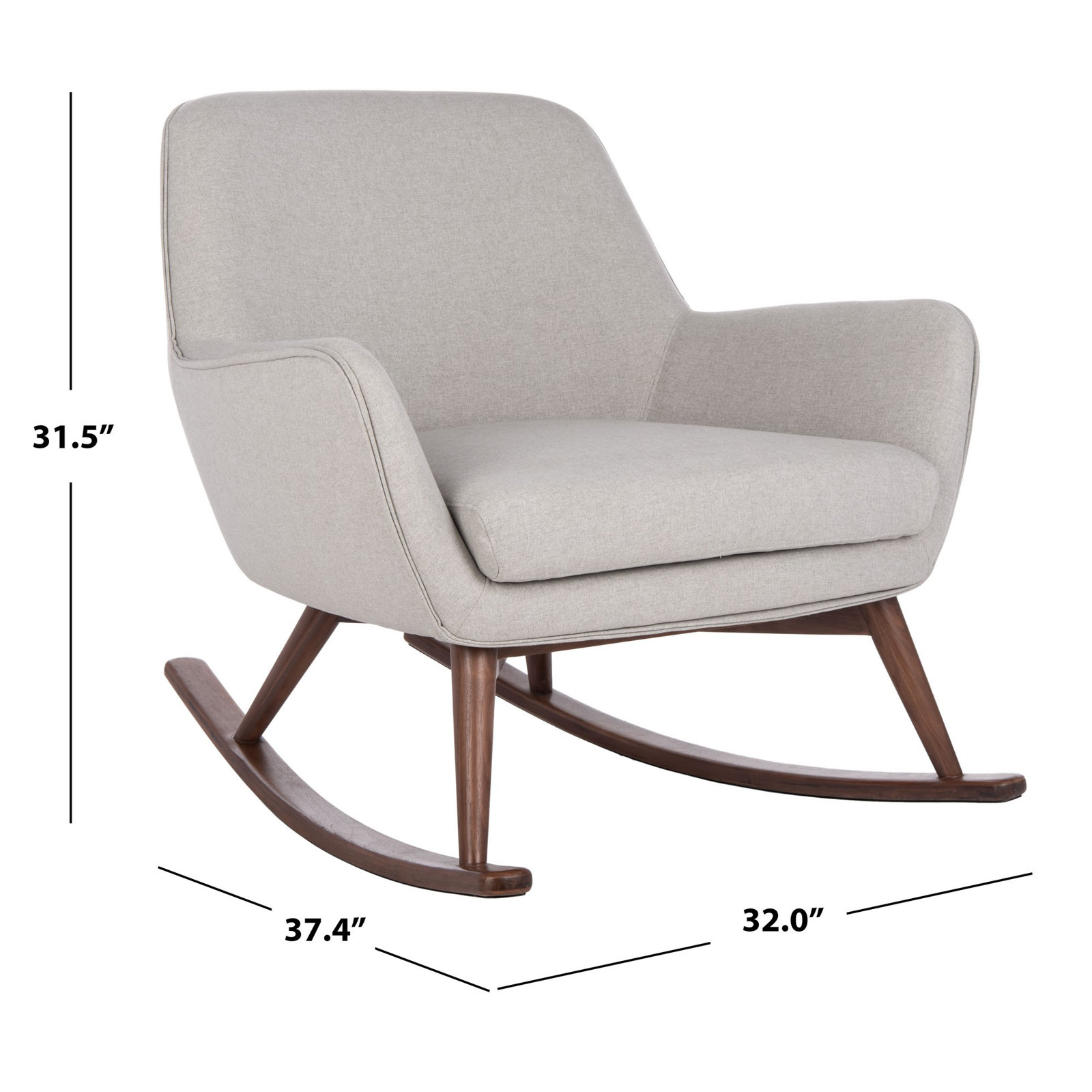 Tye Rocking Chair, Light grey