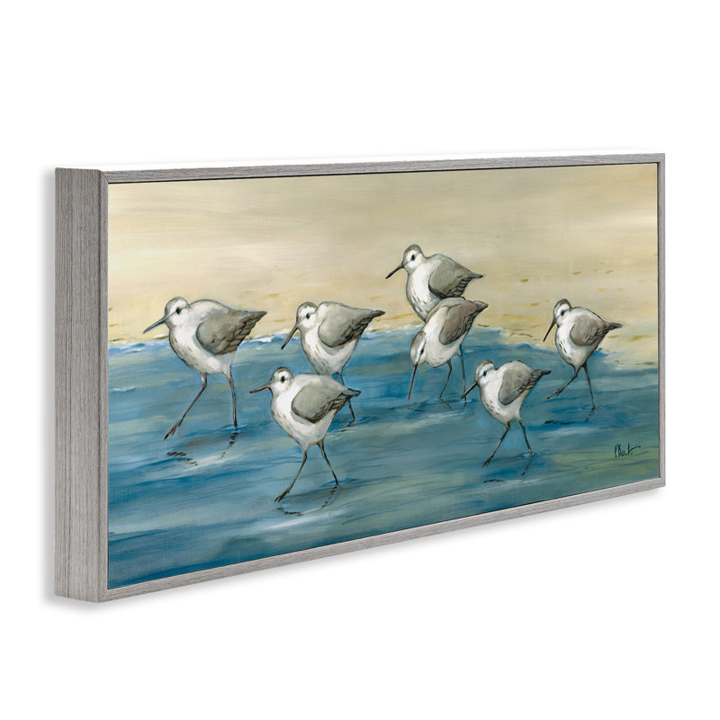 Sandpiper, H 13 po x l 30 po x P 1,5 po, Estampe numérique Farmhouse