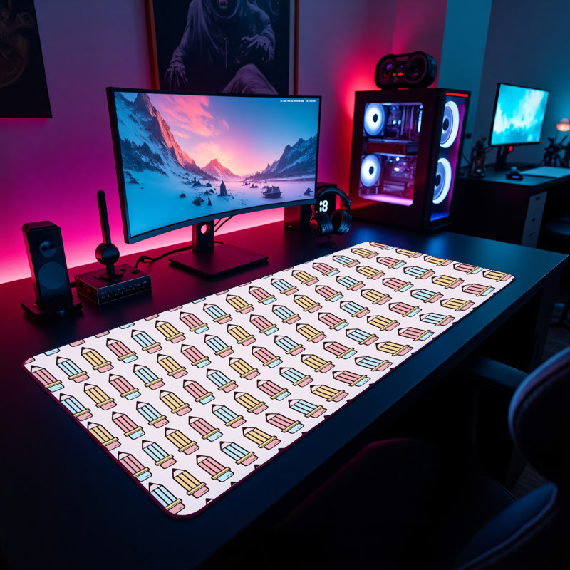 Polyester Desk Pad, 31.5x15.5