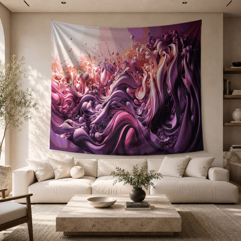 Tapisserie murale Biomorphic Abstraction 46, 26 po x 36 po