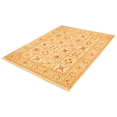 Tapis ivoire Peshawar Oushak 7 pi 10 po x 10 pi 3 po