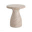 Table d'appoint en béton léger d'extérieur / d'intérieur Travertine