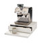 Yamazaki Home Tower Organisateur de comptoir de cuisine avec tiroir et tablette coulissante - Support à micro-ondes en acier avec tiroir, tablette de comptoir moderne, blanc