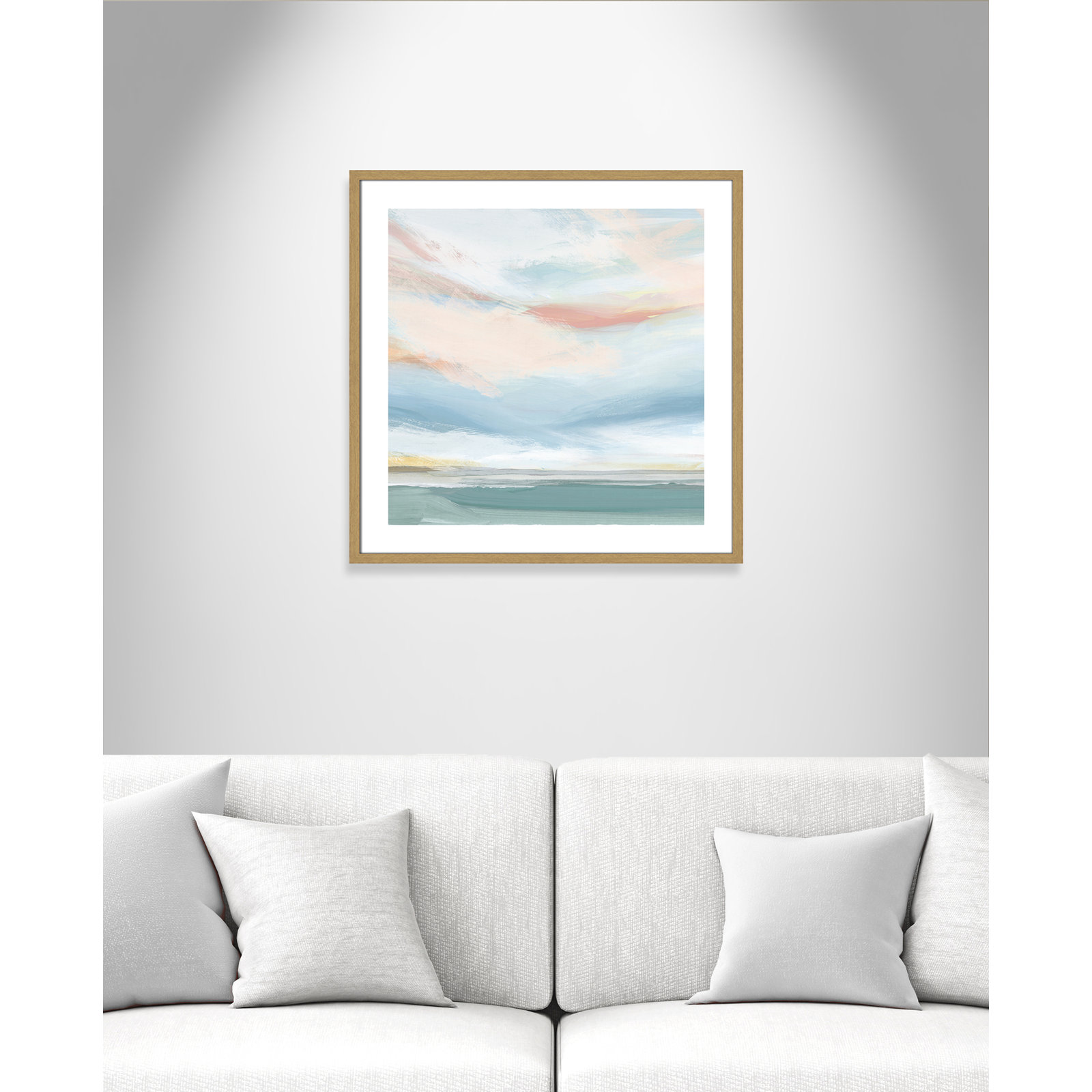 Delphi "Sweetness I" Painting by Isabelle Z, 28.75" H x 28.75" W x 0.88" D, Beige Wood Framed Paper