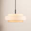 Flaire 5-Light Dimmable Steel Drum Chandelier with Linen Blend Shade-1875421390-1875421377