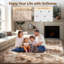 Rectangle 160 cm x 230 cm Shaggy Washable Area Rug-1692288228