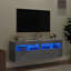 Unfinished TV Stand for TVs up to 28" with Fireplace Included-98524227