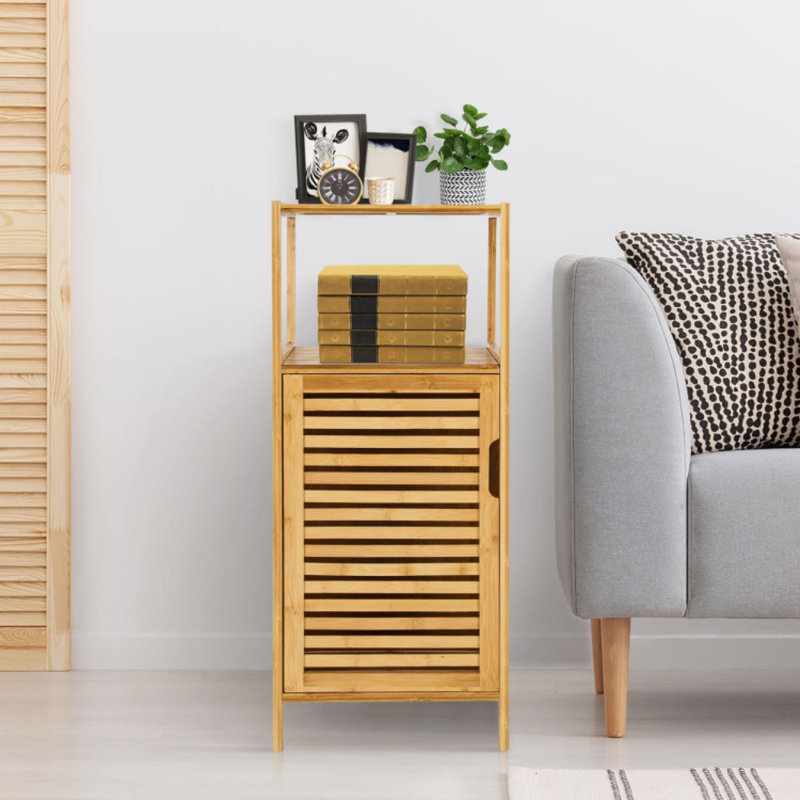 Solid Wood Freestanding Bathroom Cabinet