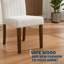 Chaises de salle à manger rembourrées en tissu avec pieds en bois et sièges rembourrés-1281339550