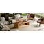 Table basse 43,3 po à plateau relevable moderne en placage de bois massif-57465451