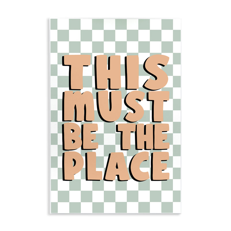 Art mural rétro «Retro Must Be The Place» par JJ Design House LLC, H 15 po x l 10 po
