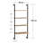 Modern Industrial Wall Shelf, Brown & Black, 19.3 x 47.2 x 7.9 inches | 100% Melamine Coated Particle Board, 0.7 inches Thick, Sturdy Metal Frame | Perfect for Home Decor & Storage Solutions