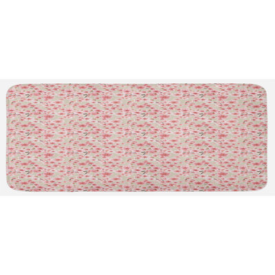 Eclectic Floral Synthetic Kitchen Mat