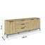 Flipp 3 Drawer 200Cm W Combo Dresser-1350315913