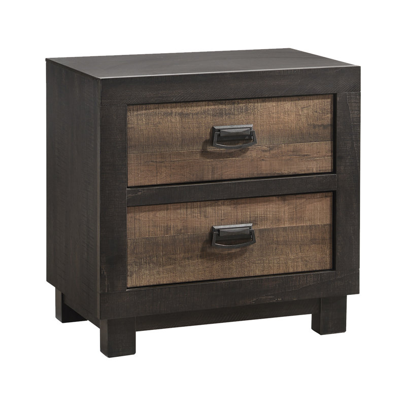 Ensemble de chambre à coucher standard 4 pièces Jobe, Très grand, 4 Pcs: Bed, Dresser, Mirror, Nightstand