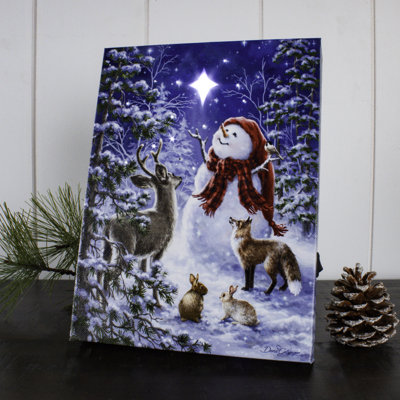 Heaven and Nature Sing 8x6 Mini Lighted Easel Back Canvas